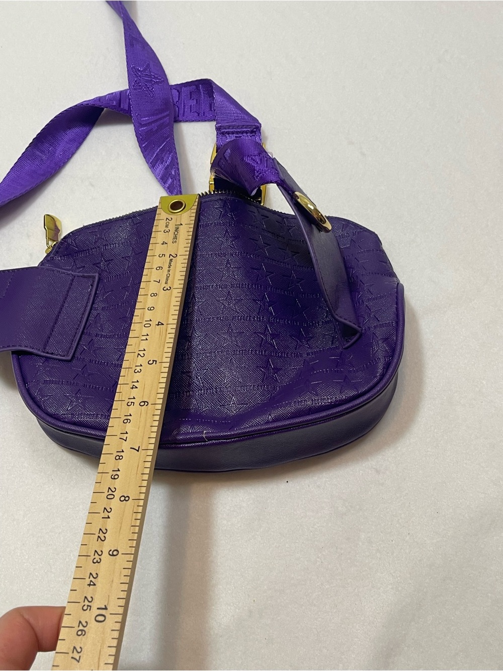 Jeffree Star Purple Star Embossed Belt Bag Fanny Pack Crossbody - Picture 7 of 7